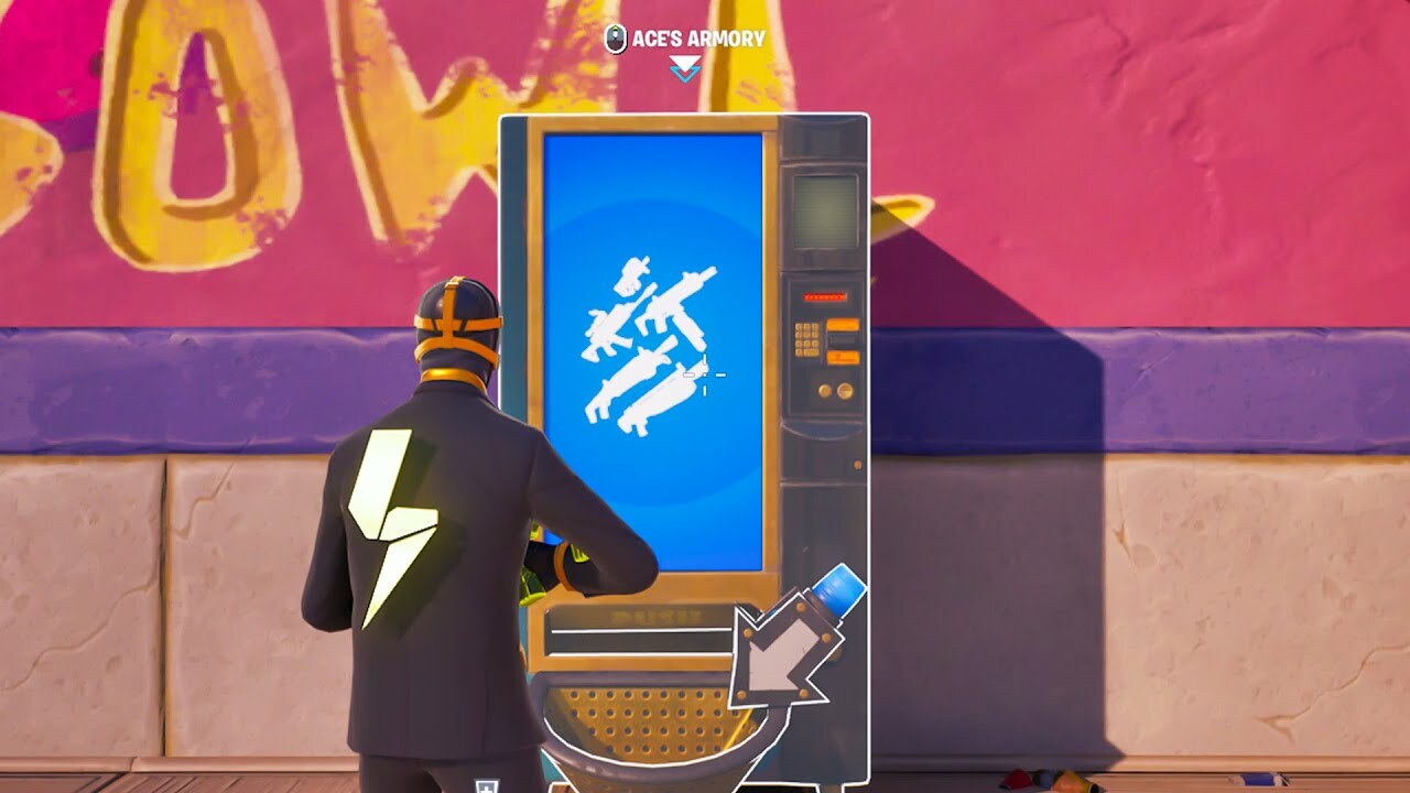 Guide Fortnite: Achetez des armes chez Ace's Exotics Or…