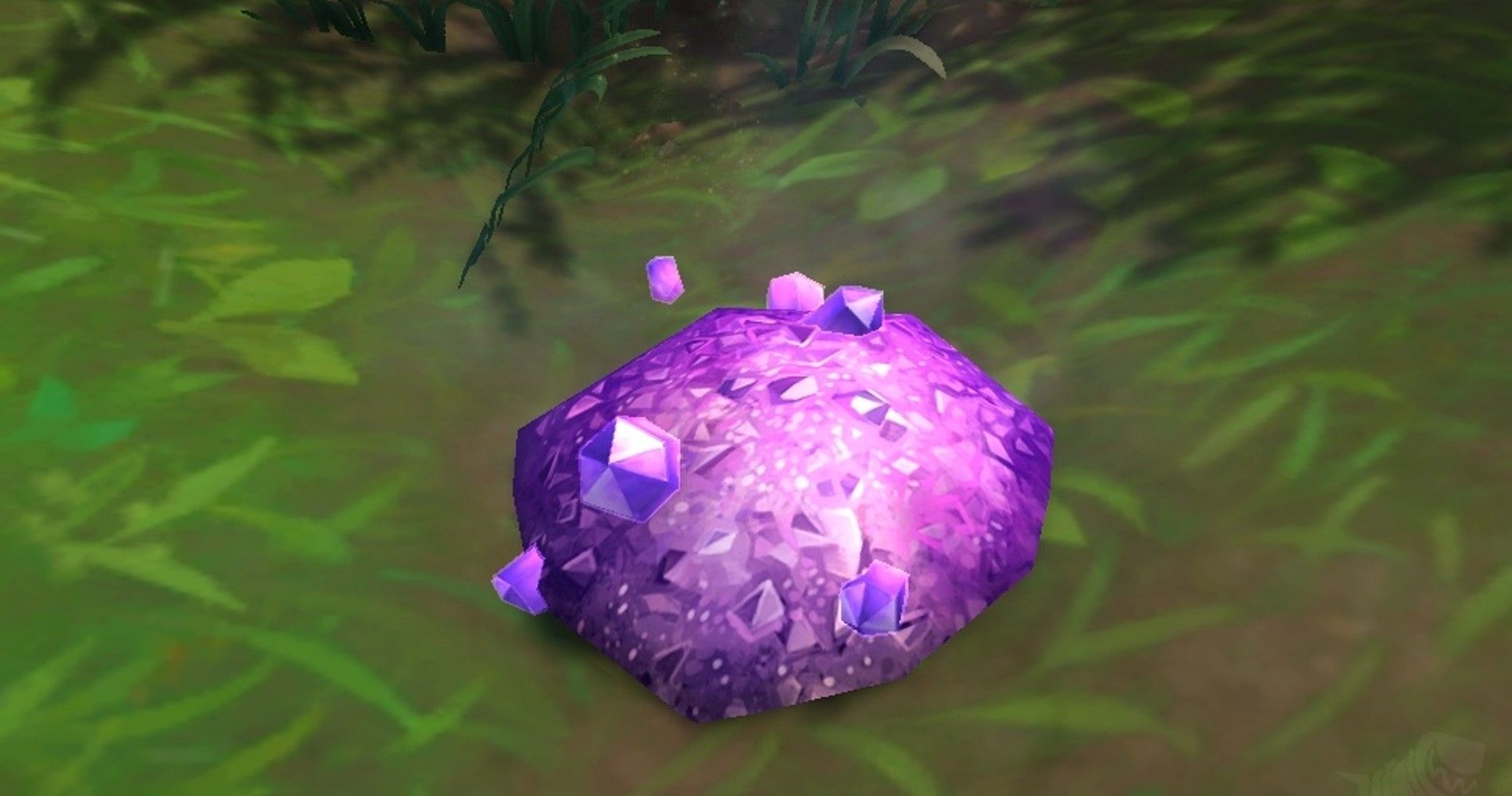 Un exemple de joueur désenchanté en utilisant le bâton de désenchantement de Khadgar dans World of Warcraft.