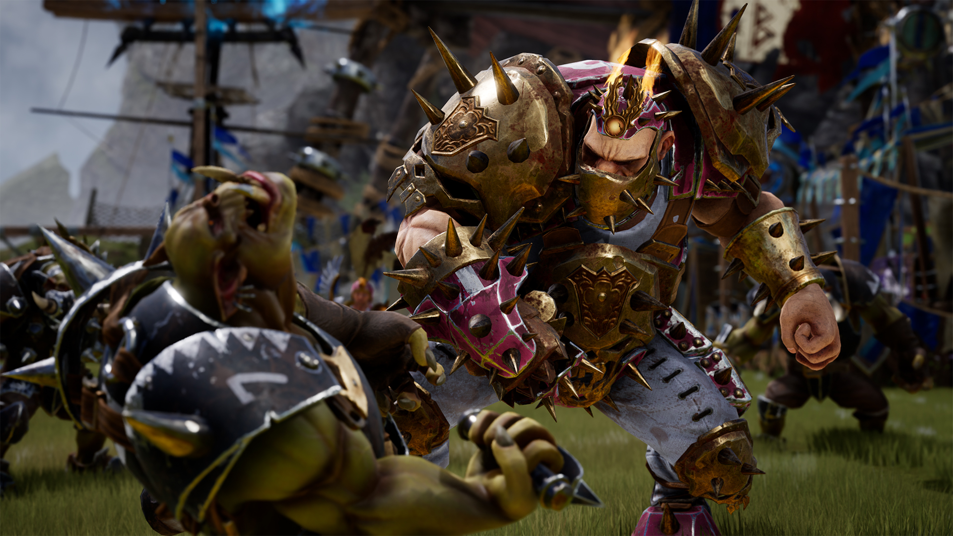 Capture d'écran orc de Blood Bowl 3