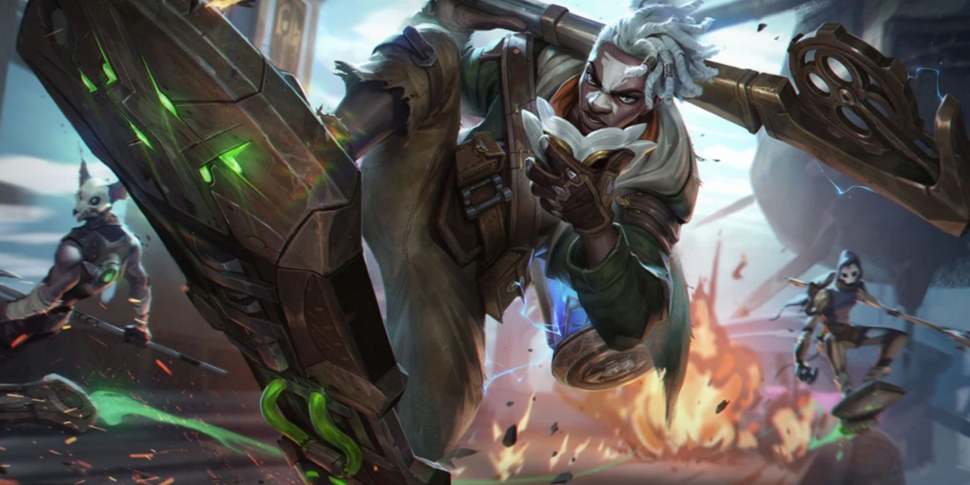 Feu Ekko Splash Art League of Legends