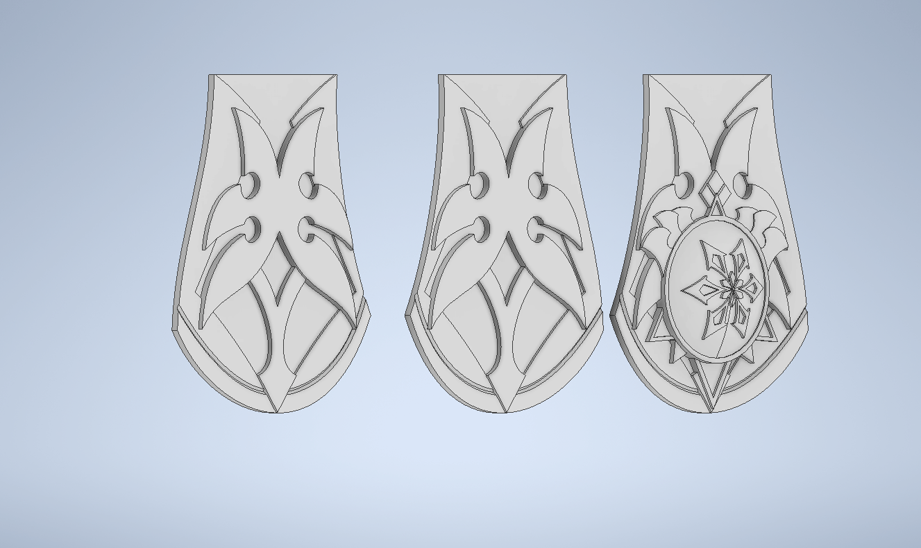 Cover.png STL file Genshin Impact - Mika Handguard・3D printer model to download