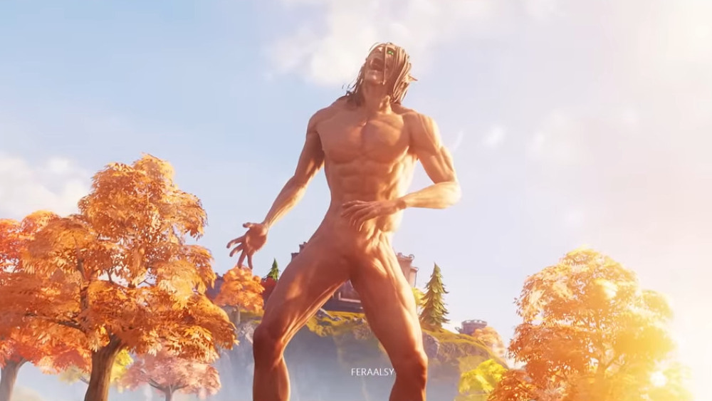 Eren Yeager dans L'Attaque des Titans Fortnite