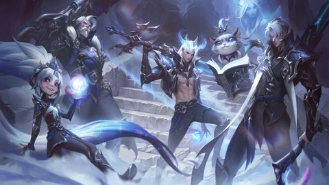 Edg aphelios tombes viego yuumi zoe skin splash art