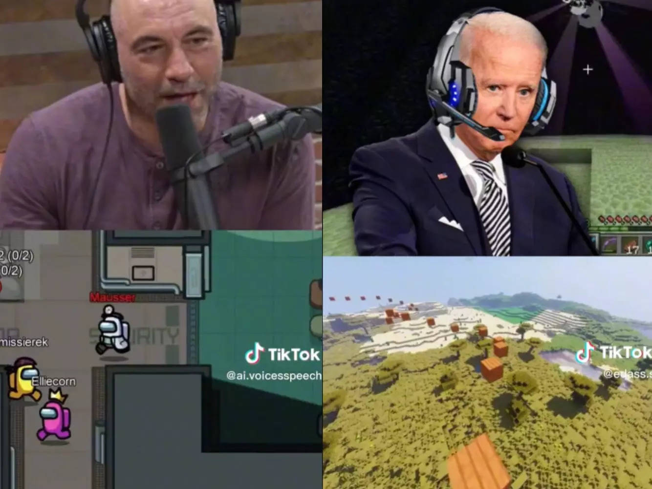 Les TikTokers utilisent l'IA pour faire parler Joe Biden de "se faire chier", Obama abandonne l'argot Minecraft et Trump se vante de son talent à Fortnite