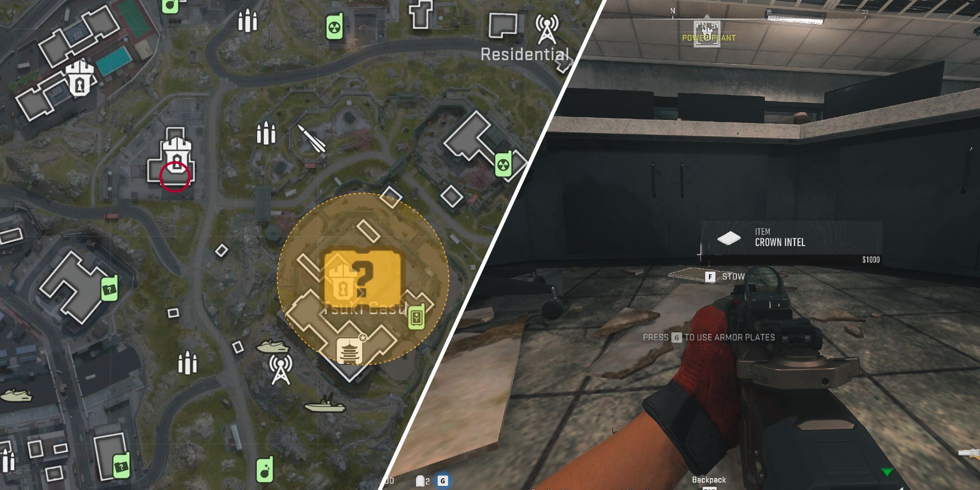 où trouver le Crown Intel pour la mission Muddy Waters dans la DMZ de Warzone 2 