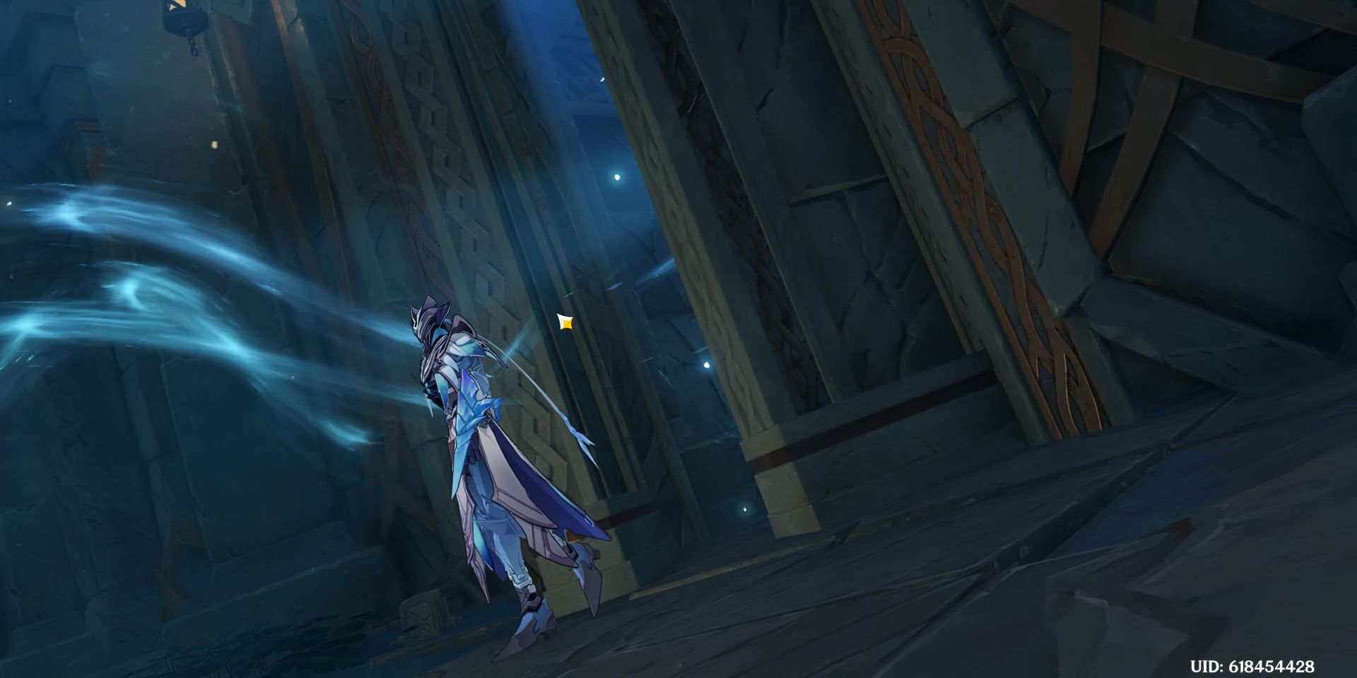 Image de l'ennemi Fortune Lector dans le sanctuaire inconnu de Genshin Impact.