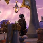 Clerk Silverpaw, a Crafting Order NPC, in Valdrakken in World of Warcraft.