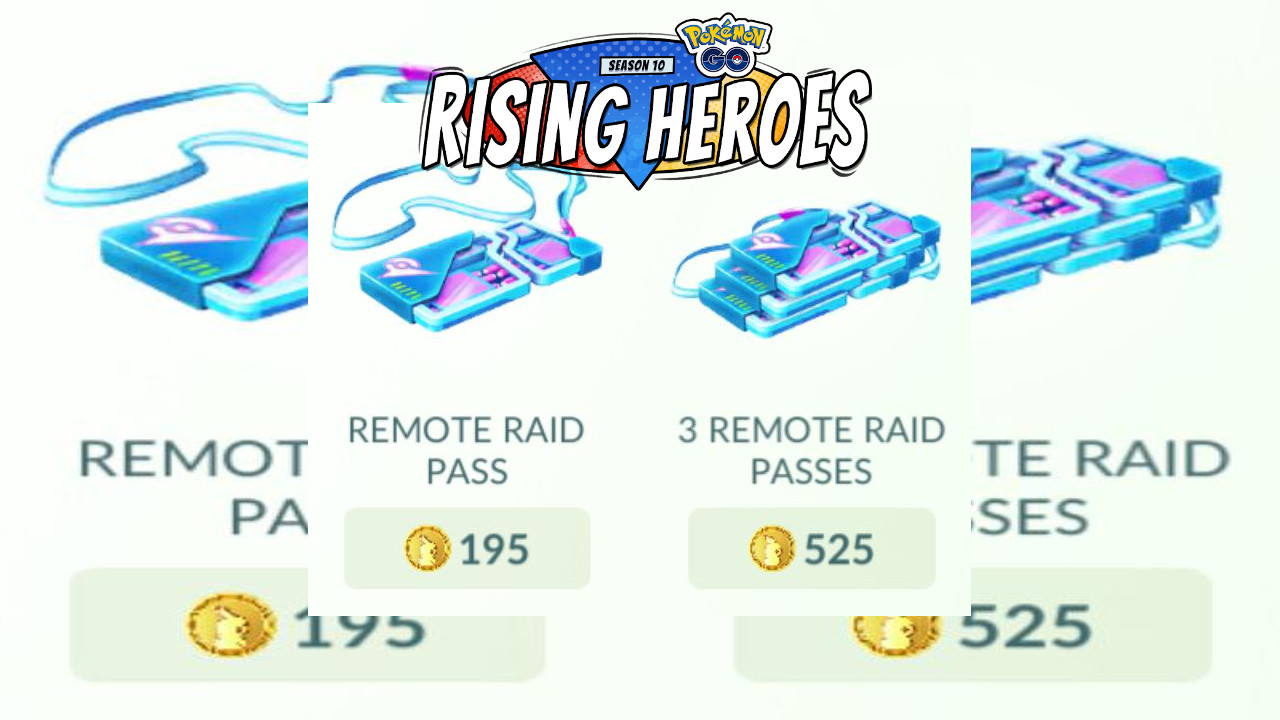 Passes de raid à distance Pokemon Go avec de nouveaux prix disponibles dans la boutique