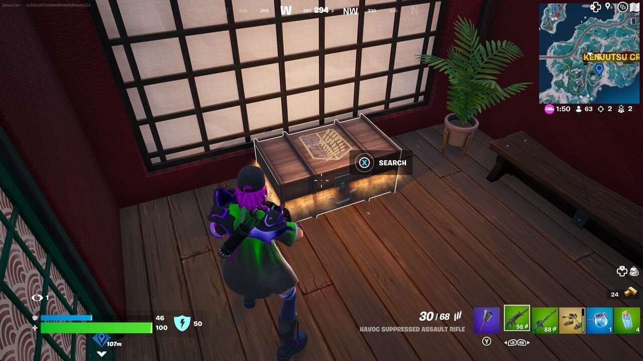 Emplacements des coffres du régiment d'éclaireurs Fortnite