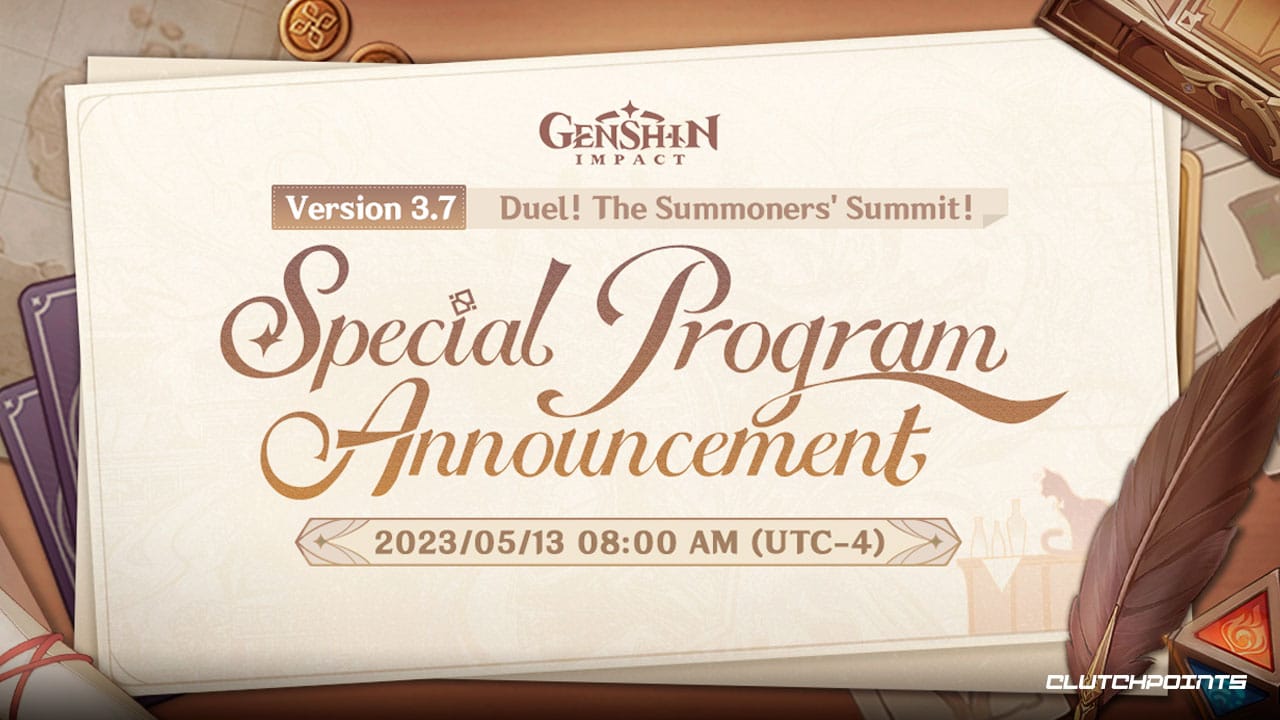 Diffusion en direct de la version 3.7 de Genshin Impact