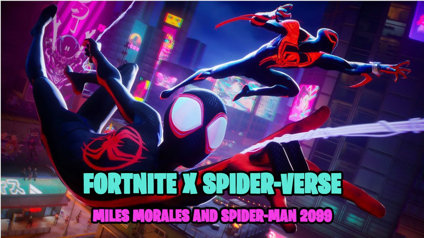 Fortnite x Spider-Man: Across the Spider-Verse - nouvelles tenues Miles Morales et Spider-Man 2099