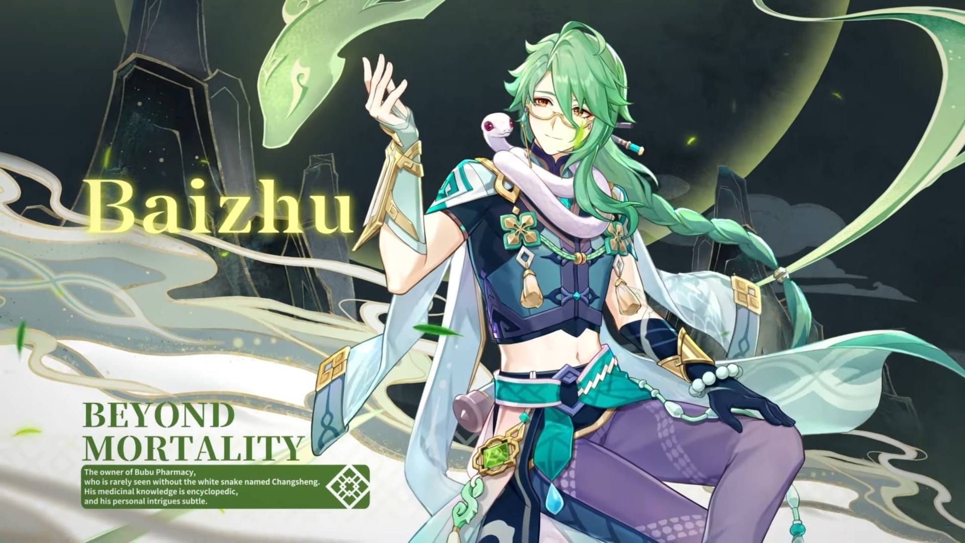 Genshin Impact montre le nouveau personnage Baizhu en action avec une bande-annonce