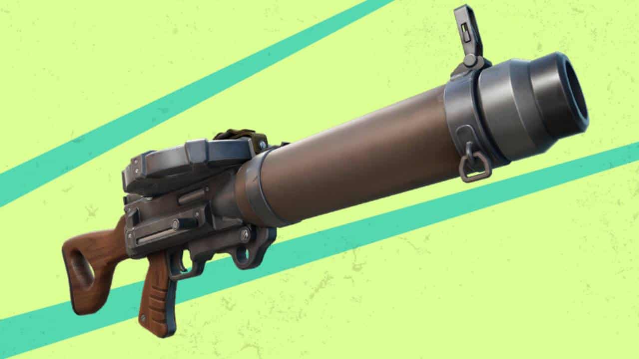 Armes fortifiées : le fusil Flapjack sur fond vert.