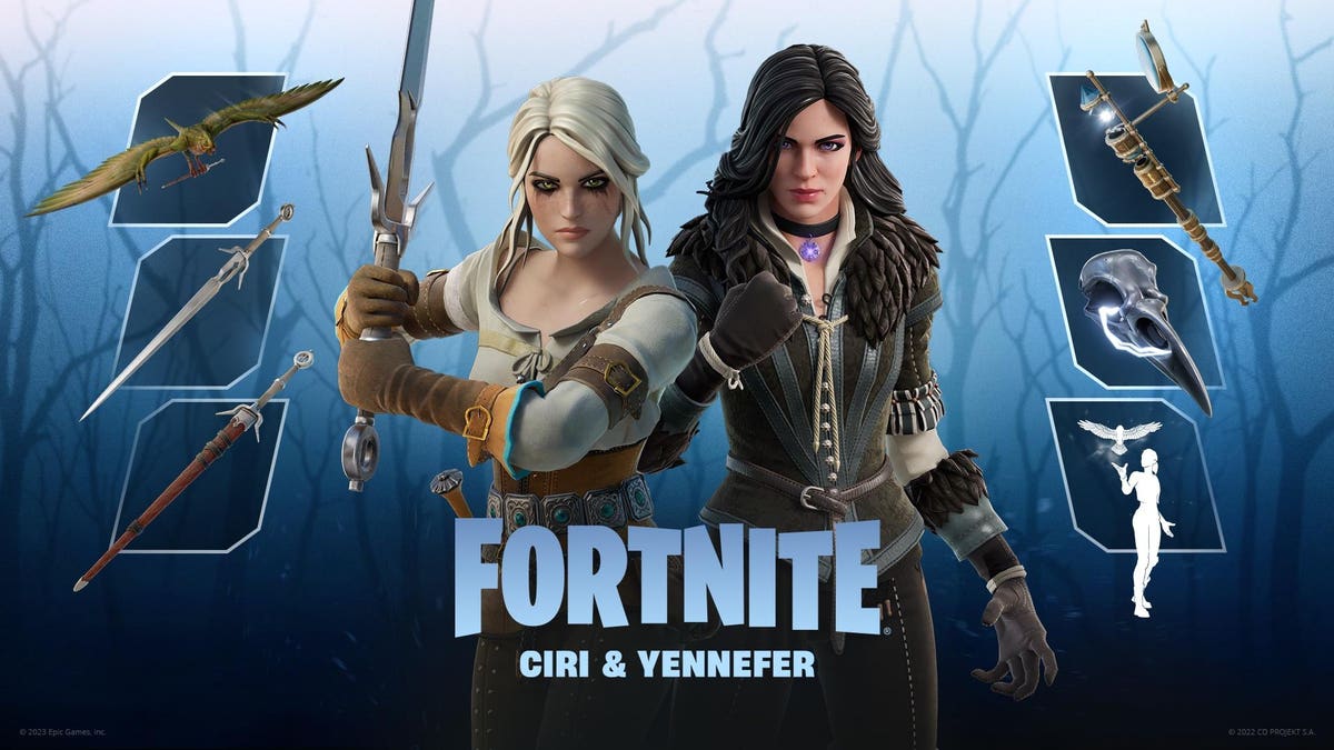 Voici les nouveaux skins "Witcher" de Ciri et Yennefer de Fortnite