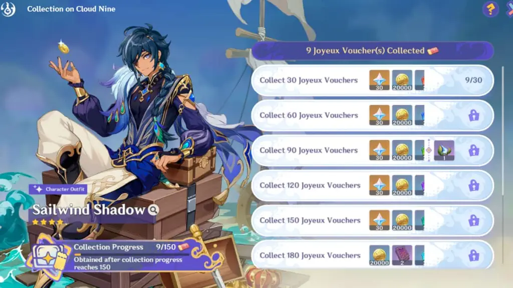 Comment obtenir le skin Sailwind Shadow de Kaeya dans Genshin Impact