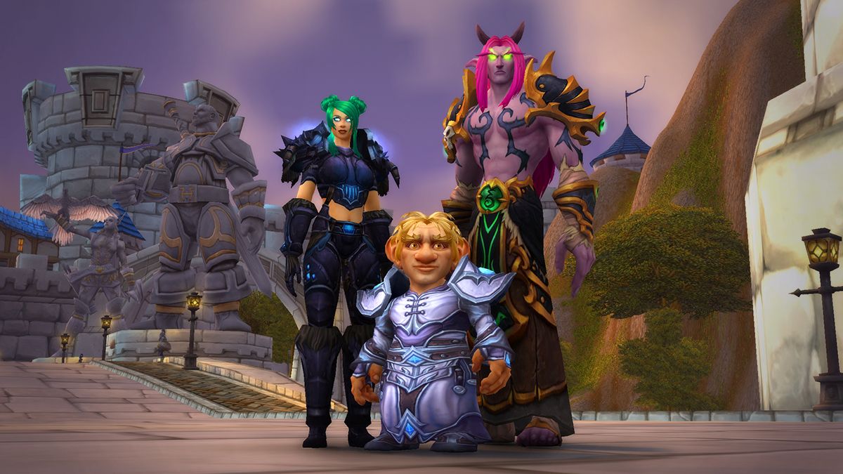 Bienvenue dans World of Warcraft - Fonction de mise à jour d'équipement pour les personnages oubliés
