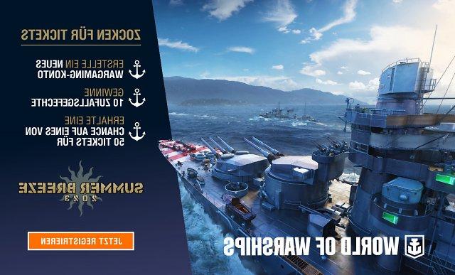 July 10, 2023 at 12:36 by Philipp Sattler Whether you will complete the World of Warships and be able to win a free ticket for the Summer Breeze Open Air Festival. Bands like In Extremo, Versengold, Tankard, Corvus Corax and Megadeth perform there. I've got to be quick.
