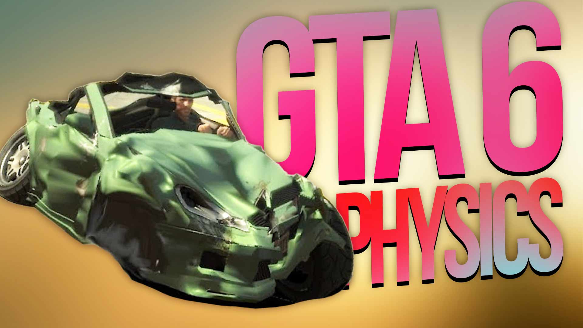 La vidéo montre la physique des voitures et les modèles de dommages comme GTA 4