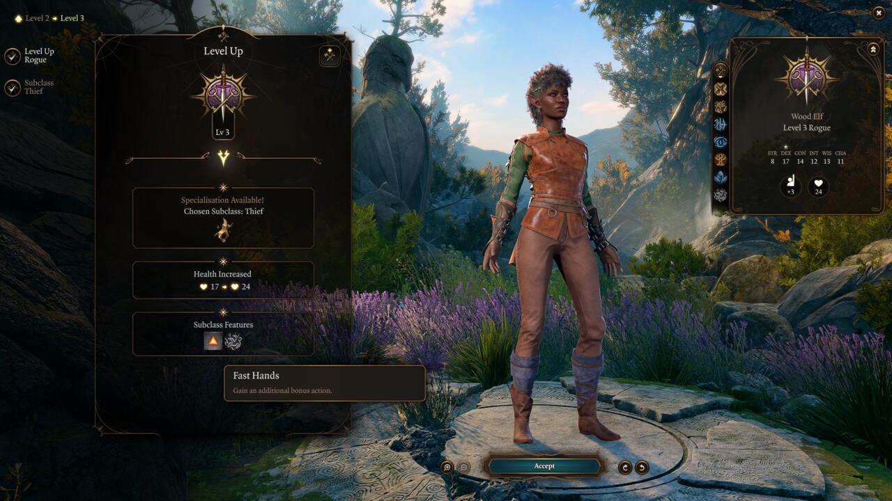 La sous-classe Voleur du Rogue vous donne une action bonus supplémentaire.
