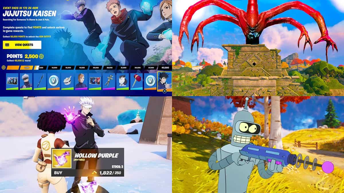 Fortnite v25.30 early patch notes prediction: Jujutsu Kaisen collab, new Battle Pass, Season 4 info, and more