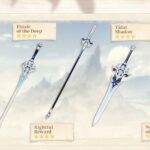 Guide déverrouillage armes artisanales Fontaine dans Genshin Impact. Fontaine craftable weapons (Image via HoYoverse)