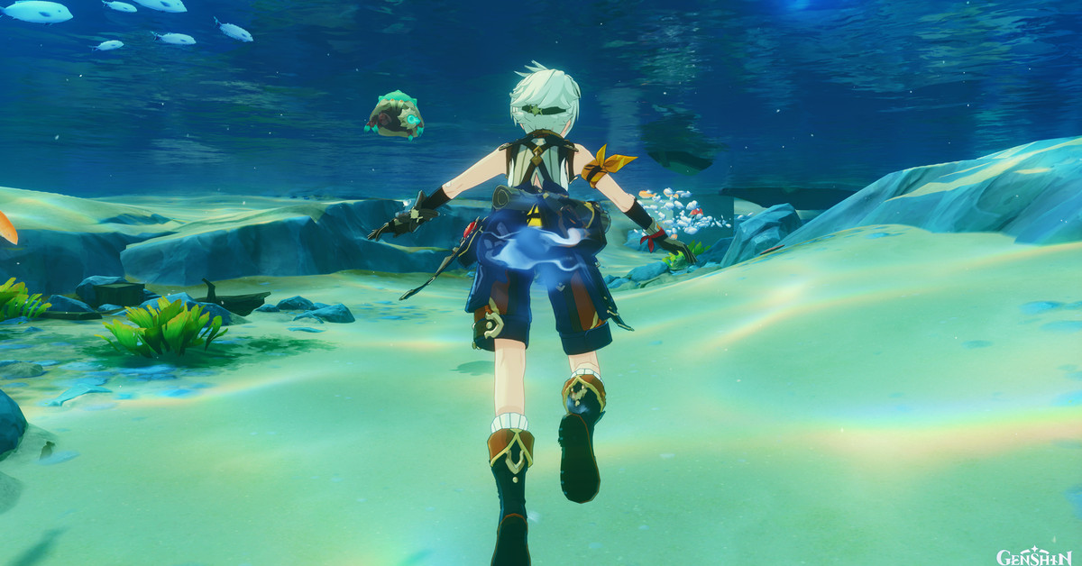 Genshin Impact devs cover up the butts of characters in underwater