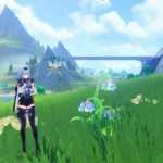 Genshin Impact Lumidouce Bell locations - Eula standing by a flower