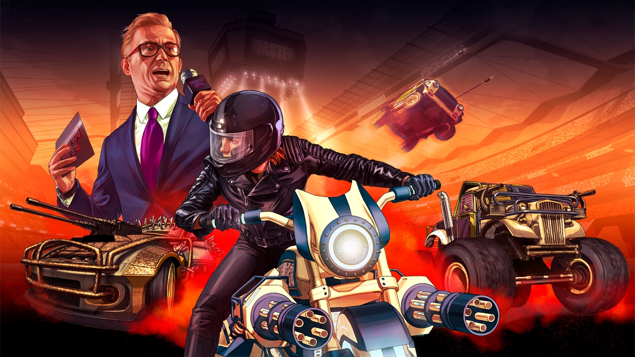 Key art for Rockstar's Grand Theft Auto Online'