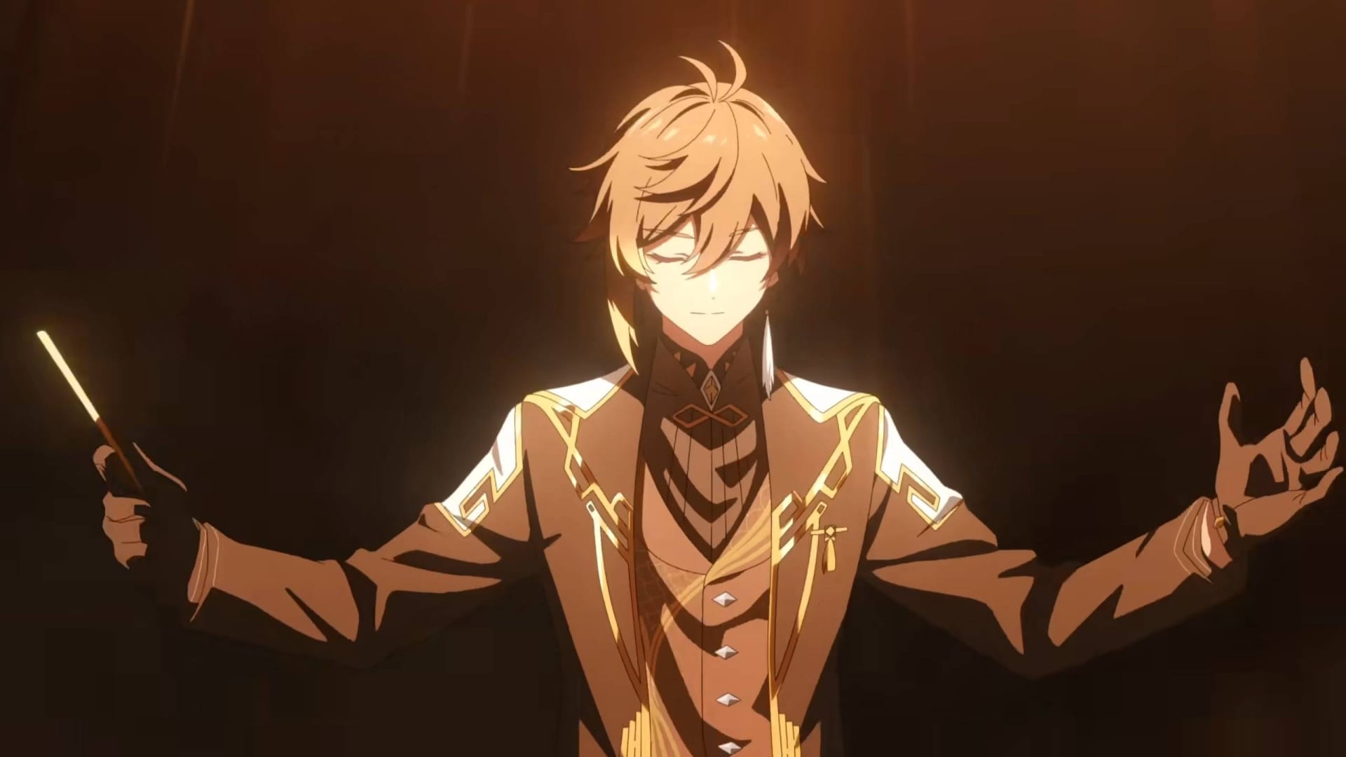 Zhongli Conducts in Lovely Genshin Impact Anime-Style Trailer Teasing Upcoming Concert