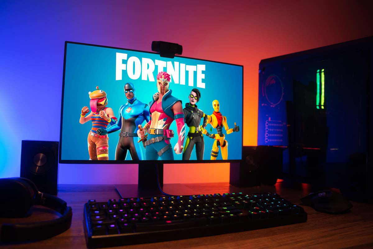 Fornite game displayed on a PC computer, representing the FTC Fortnite refunds.