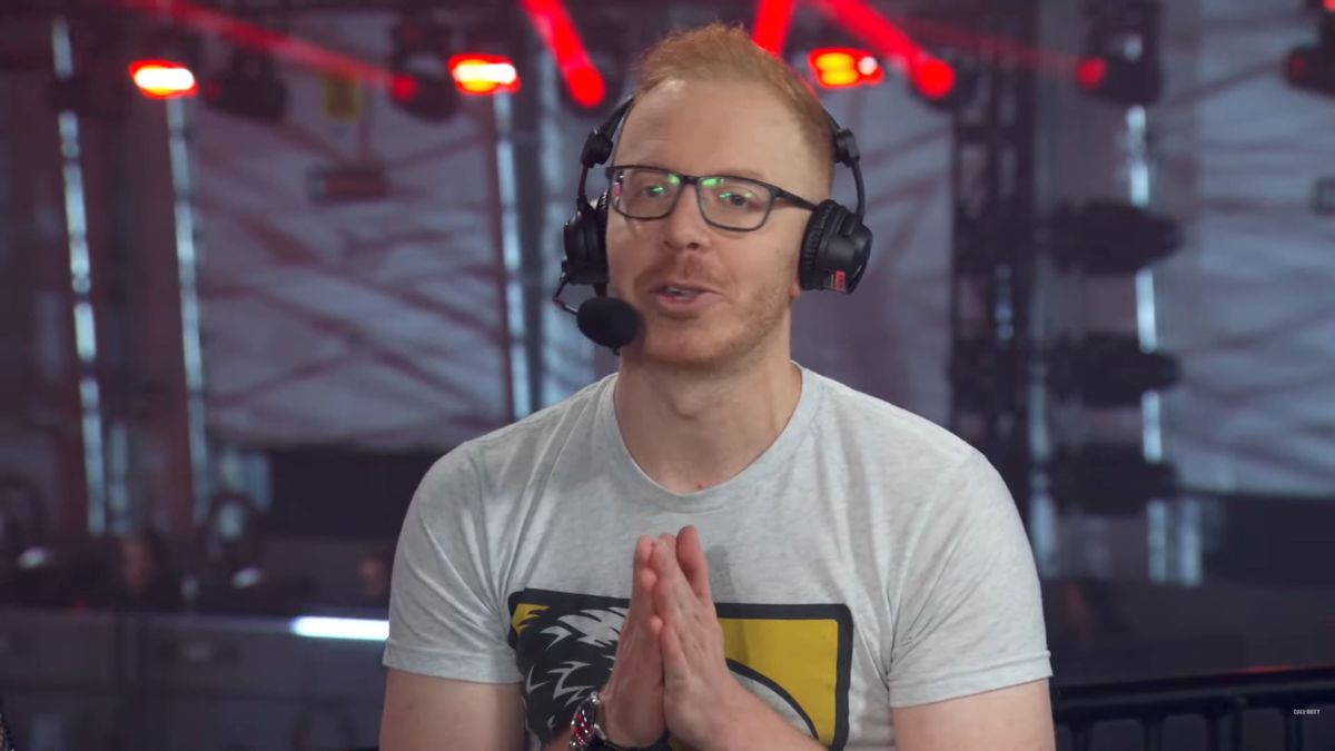 Ted Timmins, senior creative director for Raven Software, during Call of Duty: Next showcase.