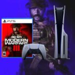 Découvrez le bundle PlayStation 5 Slim avec Modern Warfare 3 à seulement 500€. Disponible dès le 10 novembre. PS5 Slim Bundle Includes Call Of Duty: Modern Warfare 3 For Free