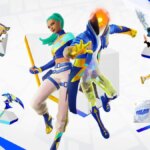 Débloquez les skins FNCS gratuitement dans Fortnite Fortnite Fncs Skins On A Tournament Background
