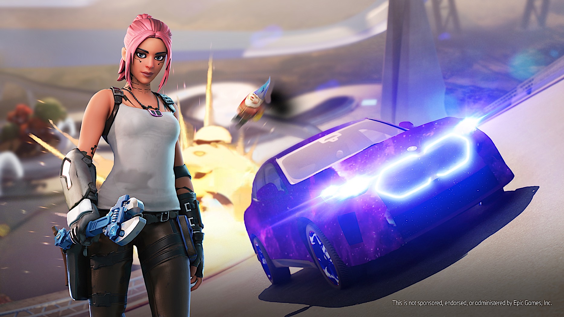 BMW iX2 teased in Fortnite