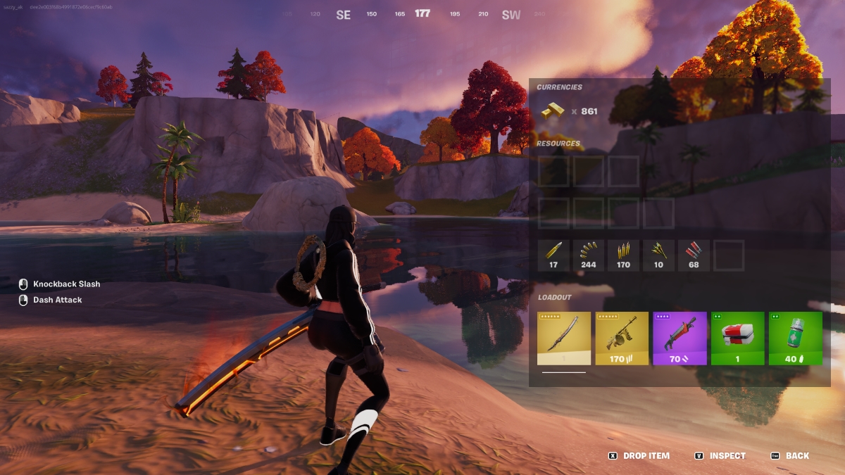Inventory Menu In Fortnite