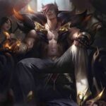 Nouvelle gamme League of Legends avec une boyband de six beaux hommes. League of Legends Sett official wallpaper splashart