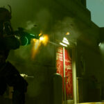 Warzone player killing zombies in The Haunting event