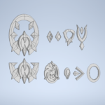 Modèle 3D STL vêtements/accessoires Genshin Impact à télécharger - Cults Cover.png STL file Genshin Impact - Wriothesley Clothing Accessories・3D printable model to download