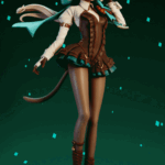 Modèle imprimante 3D Lynette Genshin Impact pour téléchargement sur Cults 360.gif 3D file Lynette