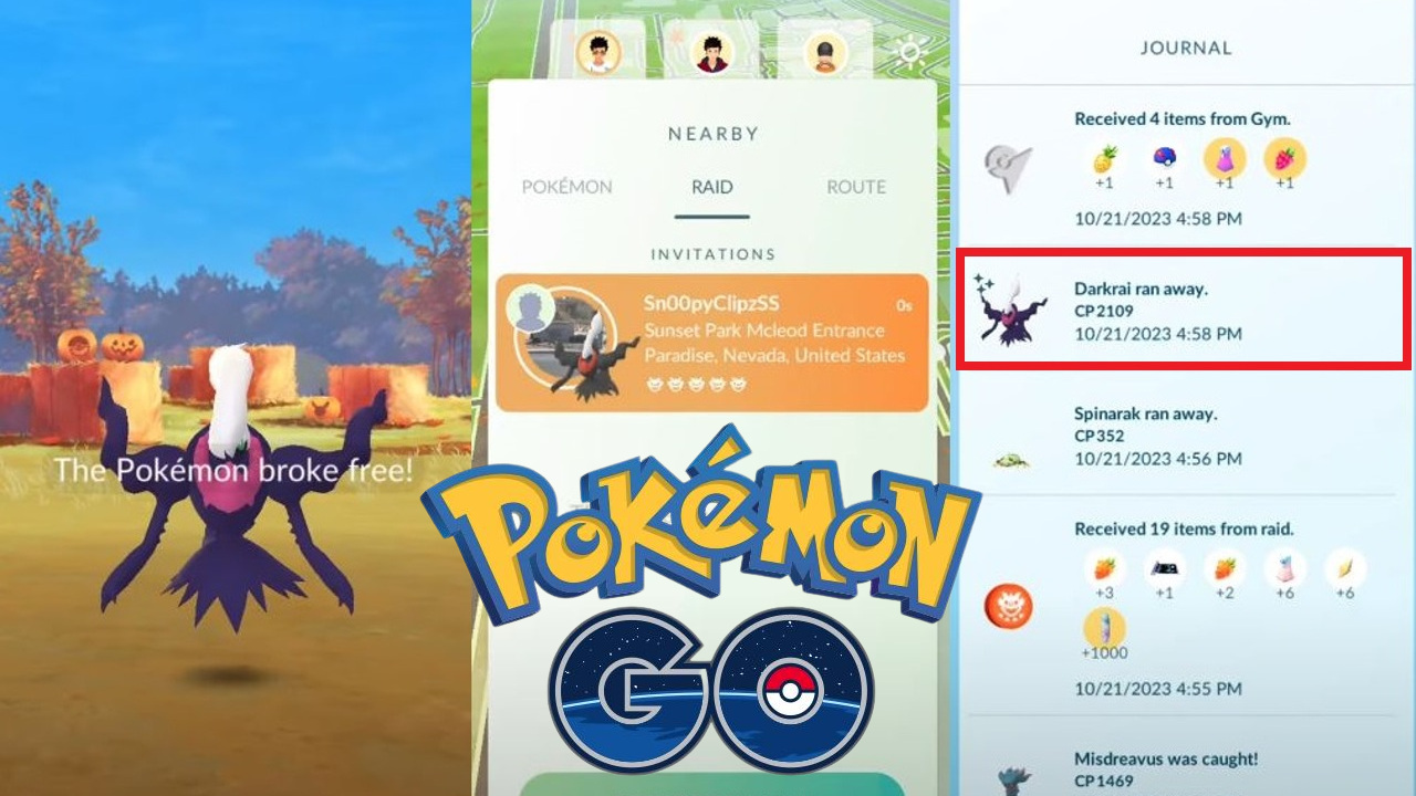 Shiny Darkrai glitch in Pokemon GO, unexpected glitch costs Trainer a Shiny Darkrai
