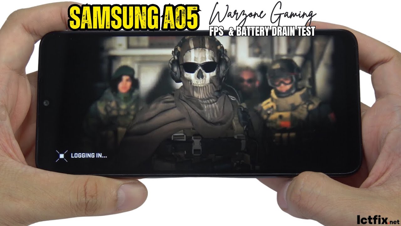 Samsung Galaxy A05 Call of Duty Warzone Mobile Gaming test