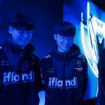 Faker et T1 sécurisent une place historique en finale du LoL Worlds avec une victoire écrasante sur JDG Gumayusi and Faker, two League of Legends players, set up for their semifinal against JD Gaming at Worlds 2023 in Busan.