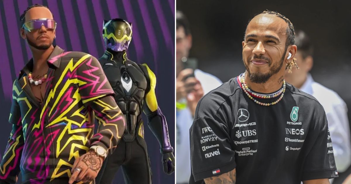Lewis Hamilton annouces his collaboration with Fortnite (Credits - Forbes, GB News)