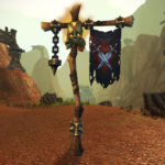 Les vétérans de WoW règnent sur le tournoi de duels Mak'Gora à enjeux élevés d'OTK dans Hardcore Classic. Mak'Gora duel to death flag standing in the middle of a field