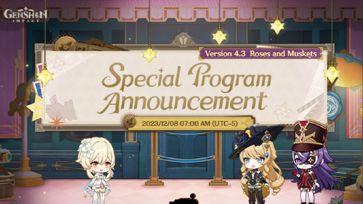 Genshin Impact 4.3 special program