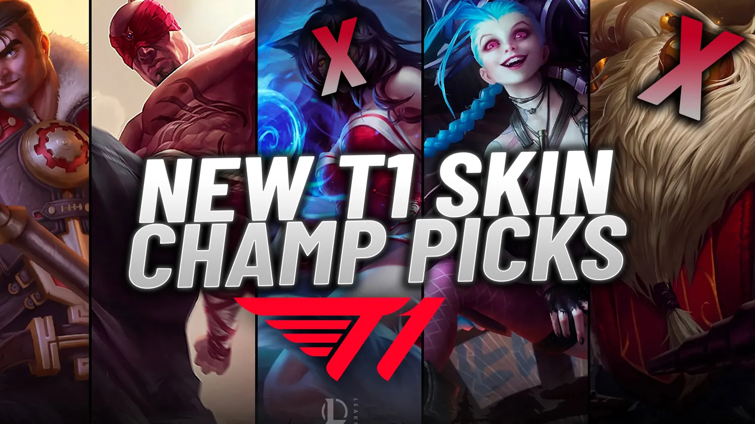 NEW UPDATED T1 Champion Picks for LoL Worlds 2023 Skins