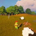 Créer du tissu en laine dans LEGO Fortnite Sheep in LEGO Fortnite. This image is part of an article about how to make Wool Fabric in LEGO Fortnite.