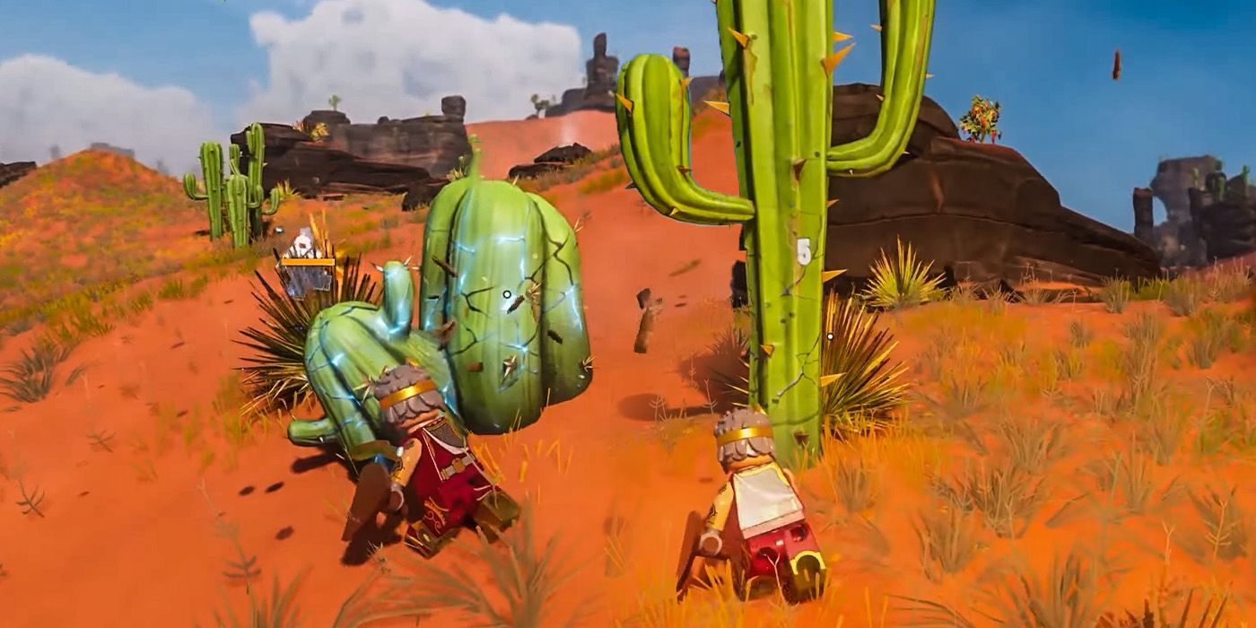 How To Cut Down Cactus In LEGO Fortnite