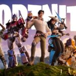 Fortnite characters standing next to each other.