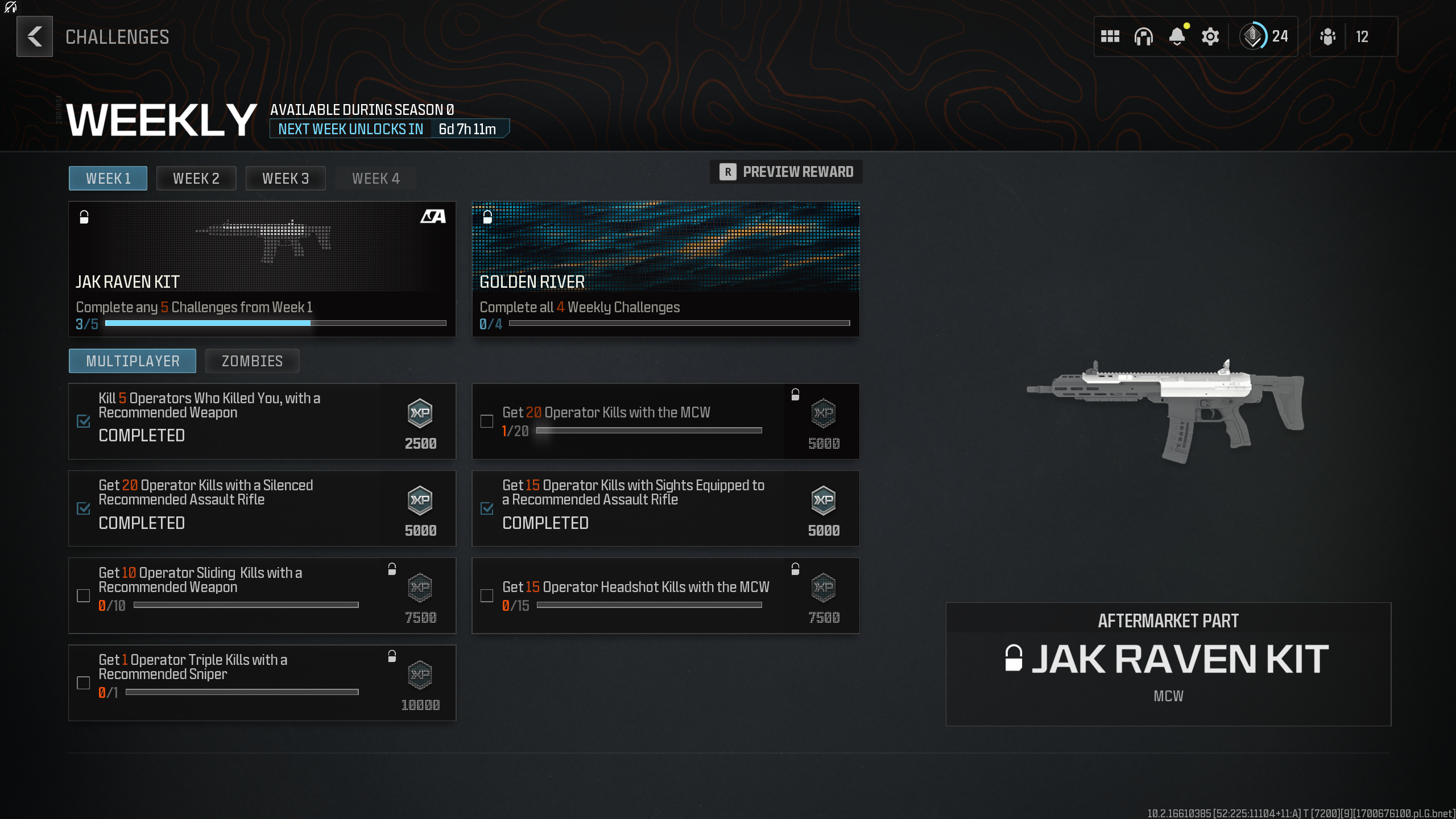 All MW3 & Warzone weekly challenges, including multiplayer & Zombies